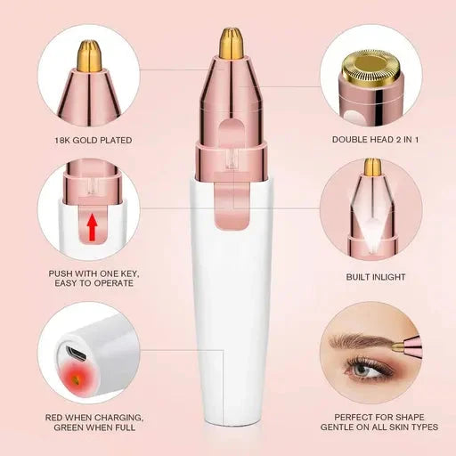 PINUJIT New Painless Lip Hair Removel 2 in 1 Hair Removing