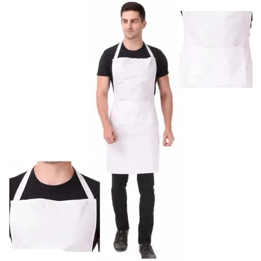 Kitchen Apron- Waterproof /Oil-Proof - Adjustable Aprons with Pockets for Women & Men Washable Kitchen Apron