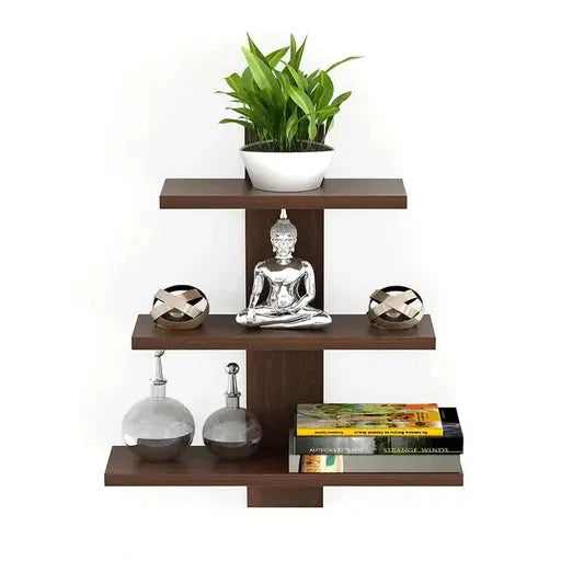 Arts Wooden Wall Shelves for Living Room